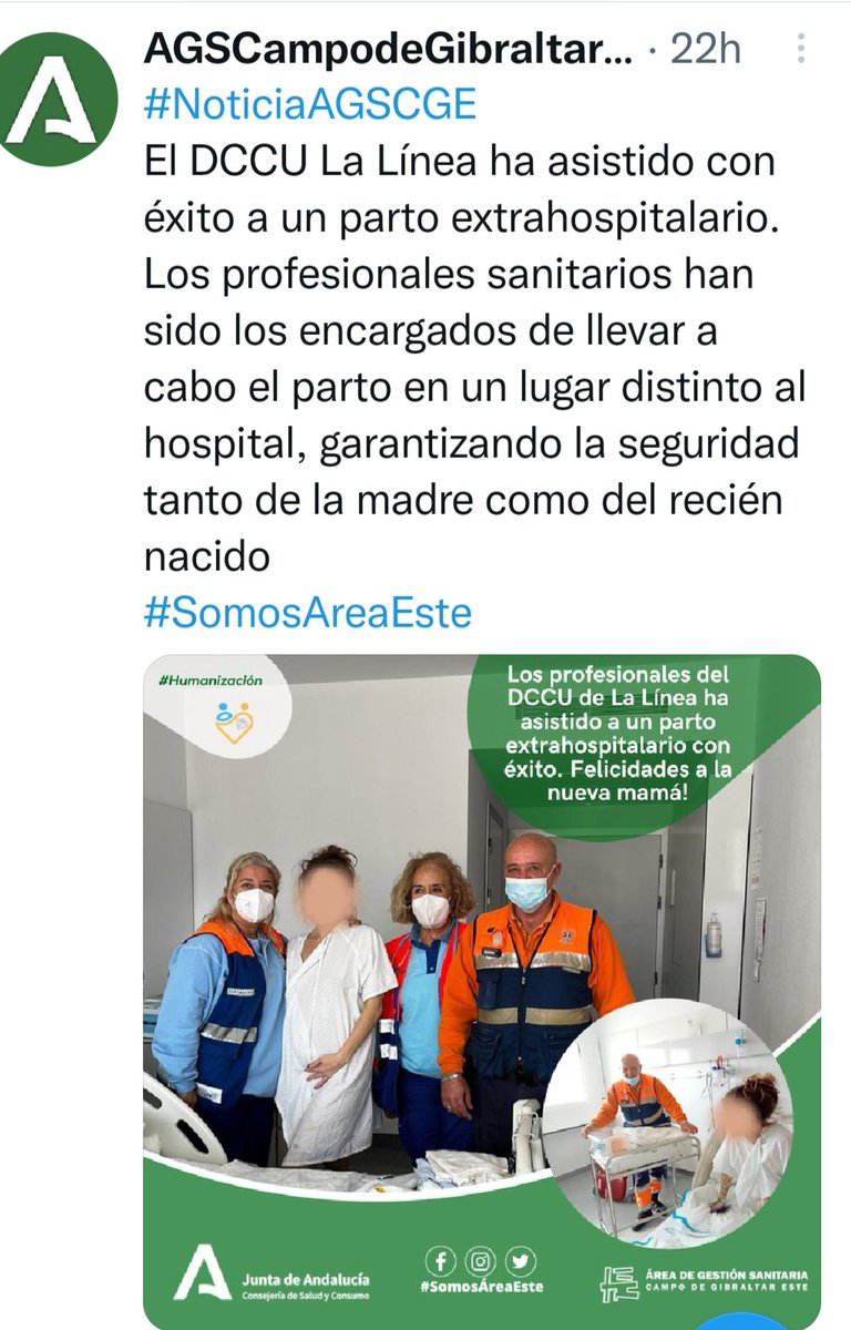 POST DE @SomosAreaEste #somosareaeste 
 @SUAP @DCCU 
@Urgencias y @Emergencias de #Andalucía 
@TES @ENF @MED