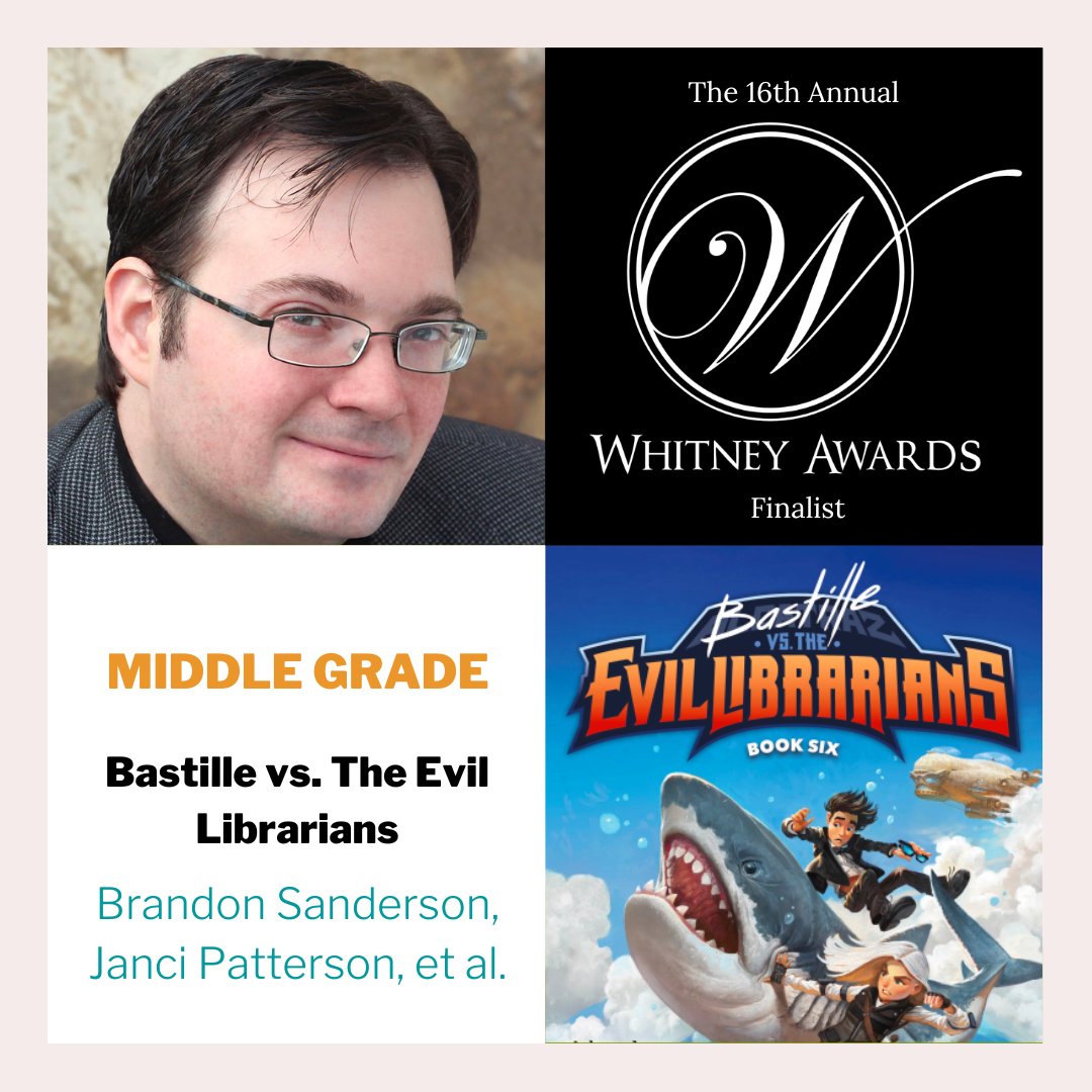 We're excited to announce that Brandon Sanderson is a finalist of the 16th annual Whitney Awards in the Middle-Grade category. Congratulations!