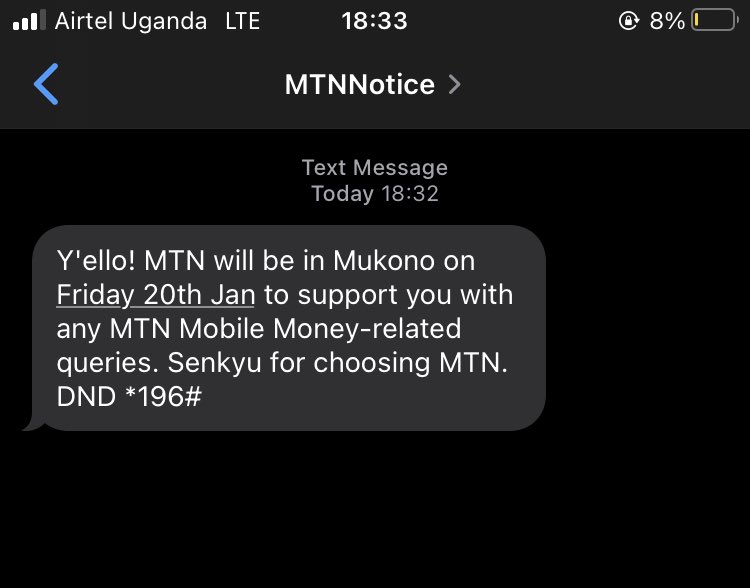 ⁦⁦<a href="/mtnug/">MTN Uganda</a>⁩ How is this even possible. Now u are using airtel to communicate to me yet my Mtn is still on😂😂🤣🤣