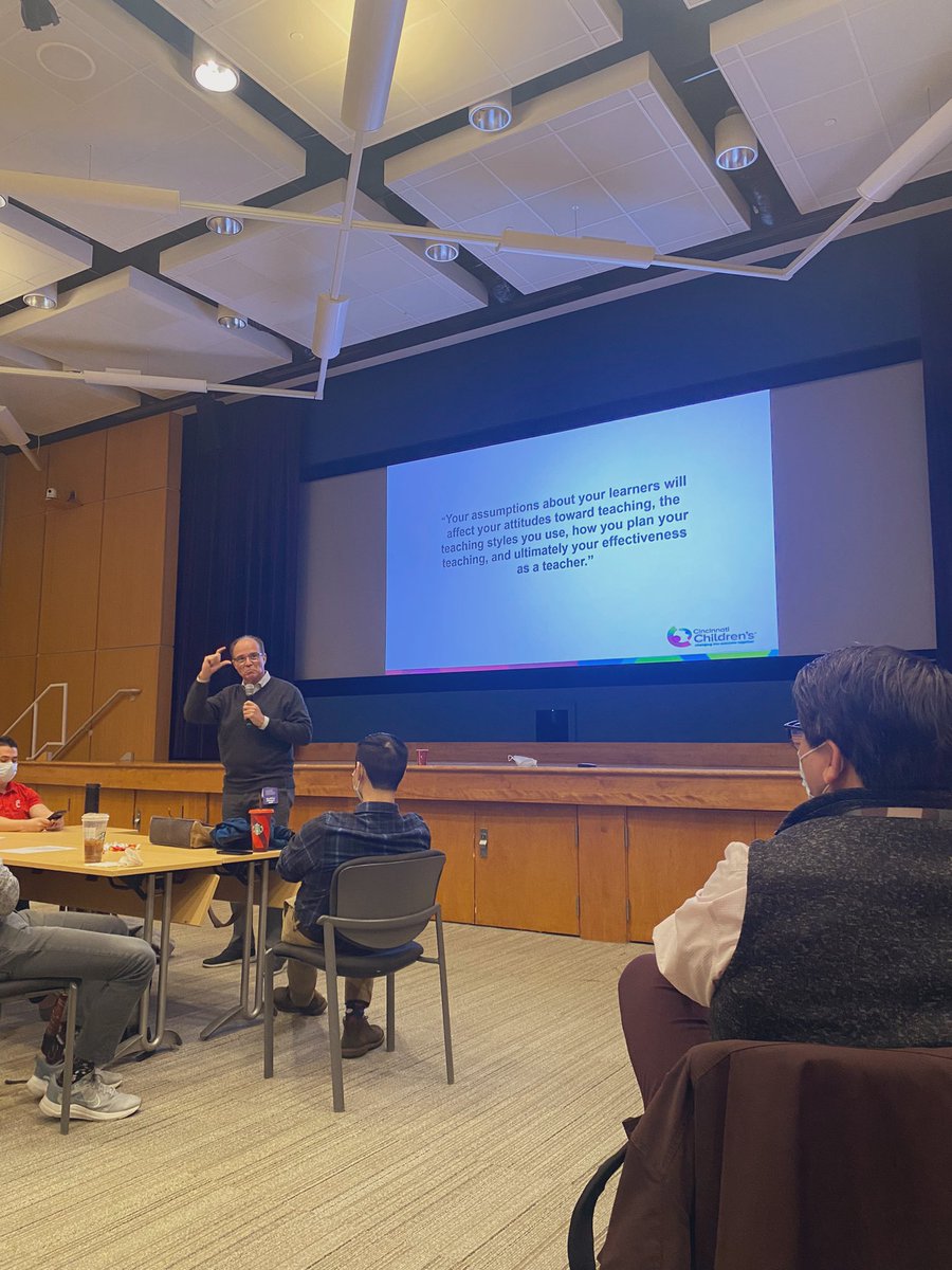 Excited for the Fellows as Educators conference today! Kicking it off with Dr. Gonzalez del Rey reviewing adult learning theory.