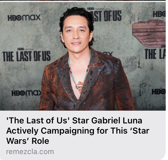 CharlesSoule's tweet photo. Well, this was super cool to see today: https://t.co/KDgoqqrZrj

@IamGabrielLuna has been excellent in everything I’ve seen him in (Last of Us as Tommy is no exception) and I (for one) think he’d make an amazing Elzar Mann. https://t.co/LczzUSMXdi