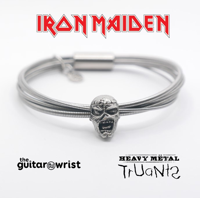 IronMaiden's tweet photo. Maiden have teamed up with @the_guitarwrist to reduce the amount of strings metal ending in landfill, whilst raising money for @hmtruants and giving you the chance to own an amazing piece of memorabilia from strings that have been played by the band!

https://t.co/Th6liDBikL https://t.co/VONIWZ0OyZ
