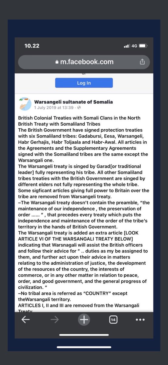 kingofSomaliaa's tweet photo. Did you that: The British had treaties with each tribe but never had a relationship with them as a whole,& did you know that the Warswengli tribe (Maakhir) had signed the treaty as a country, granting the British limited access to its sea,while the Dhulbahante tribe (Khaatumo)โฆ https://t.co/yBvxQbjUam