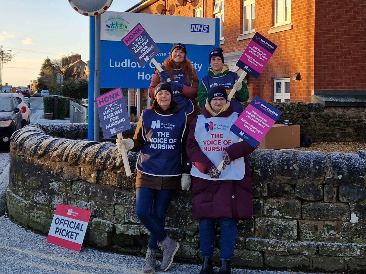 Support your nurses! We are here because we want safe staffing and fair pay, and we love our patients ❤️ @RCNWestMids #NursesStrike