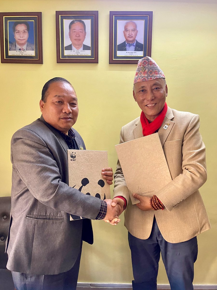 WWF Nepal signed an MOU with NFDIN, to work together to uplift #indigenouscommunity voices, by promoting #rightbasedapproach effectively for #biodiversityconservation by adapting Free Prior Informed Consent (#FPIC) guidelines.

Read all about it here:
bit.ly/3XAXMIC