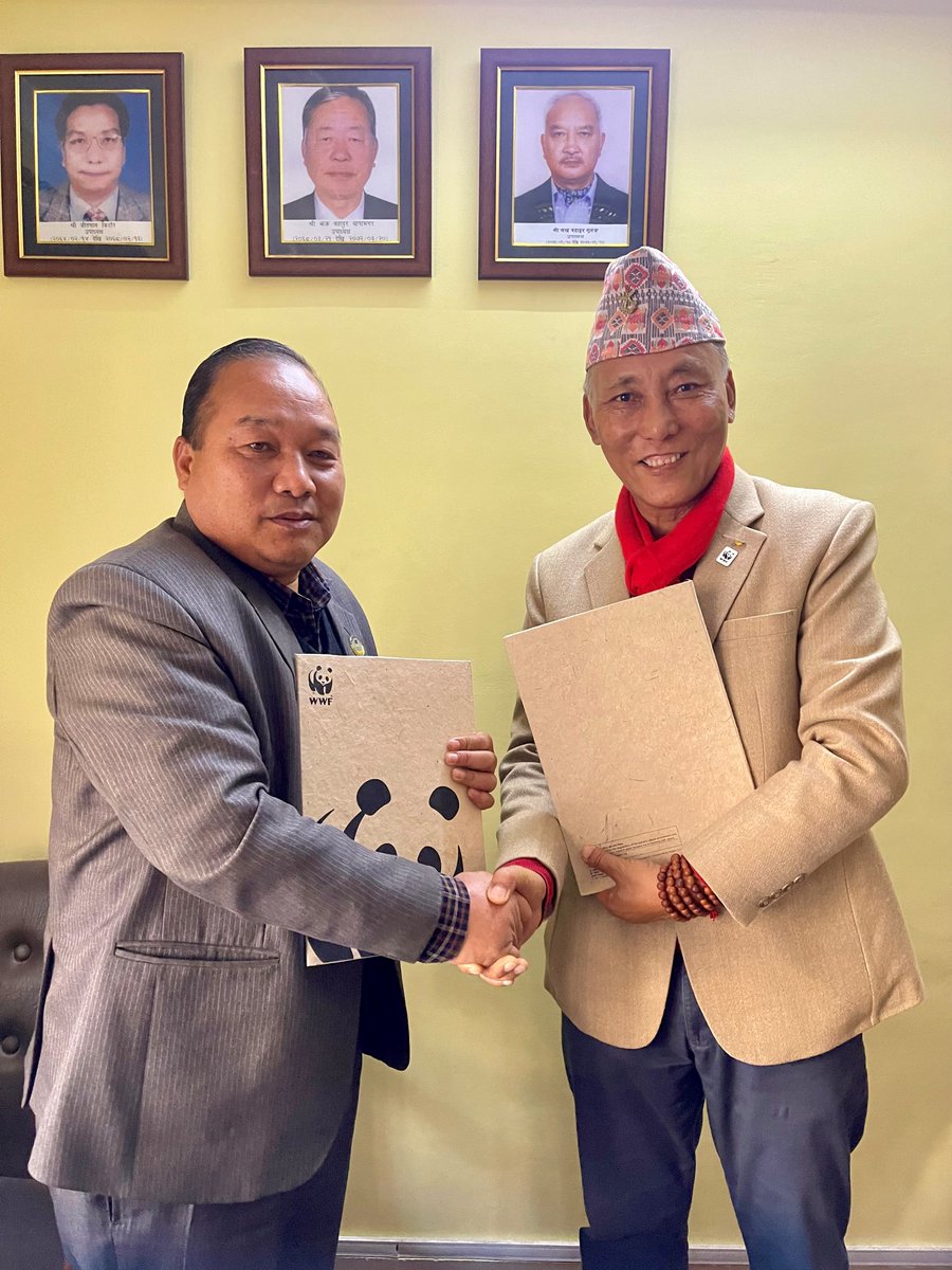 WWFNepal's tweet photo. WWF Nepal signed an MOU with NFDIN, to work together to uplift #indigenouscommunity voices, by promoting #rightbasedapproach effectively for #biodiversityconservation by adapting Free Prior Informed Consent (#FPIC) guidelines.
Read all about it here:
https://t.co/2AZysTth6J https://t.co/EAWJl7fV0B