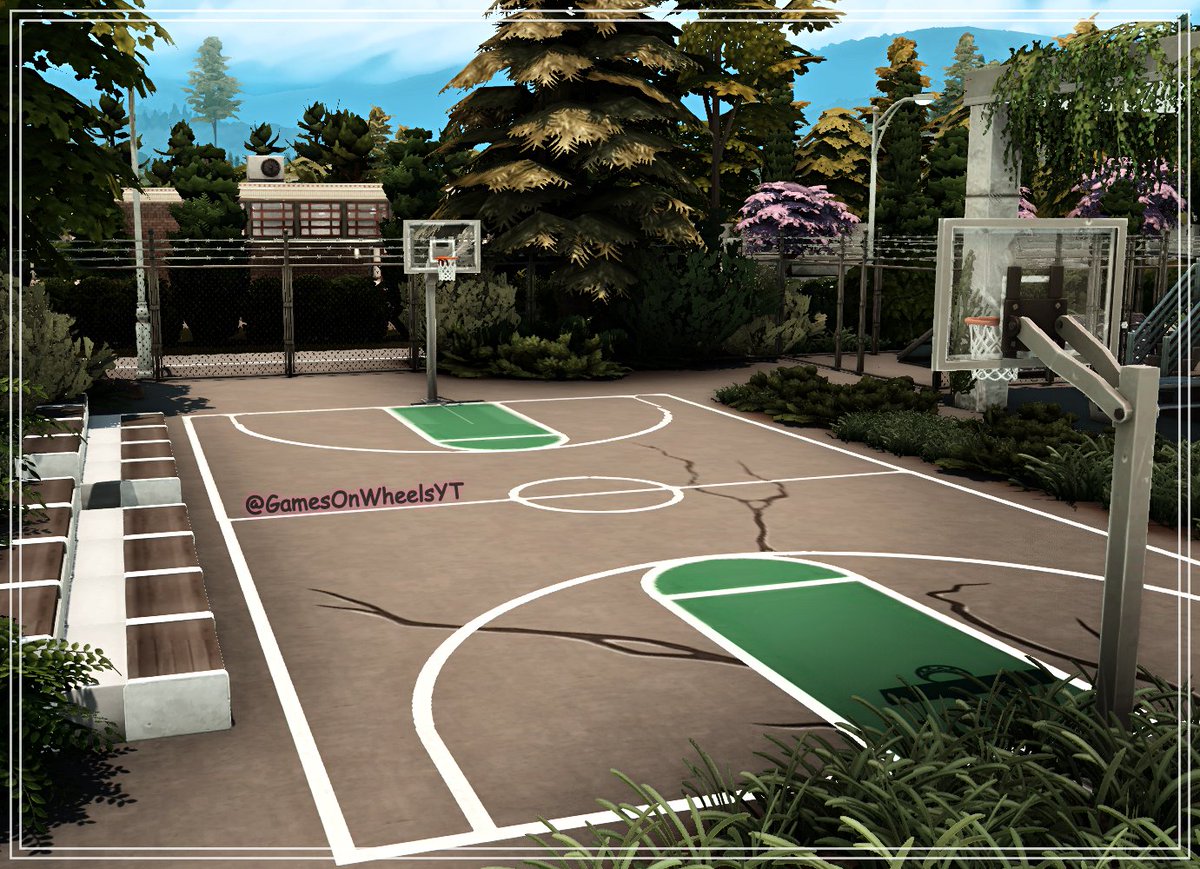 GamesOnWheelsYT's tweet photo. There is a basketball court at the back of the school 😁

👉 https://t.co/28xXdMz4bg👈

#TheSims4HighSchoolYears #TheSims4 #SimGamingUK  #SimsCreatorsCommunity #ShowUsYourBuilds #thesimmerssquad #SimJammers https://t.co/DahQoxHgkr