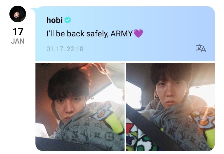 ArmyViedma's tweet photo. Iré y volveré a salvo Army 💜

#BTS #JHOPE #HOSEOK #BTSARMY @BTS_twt https://t.co/9OcTj42Dlv