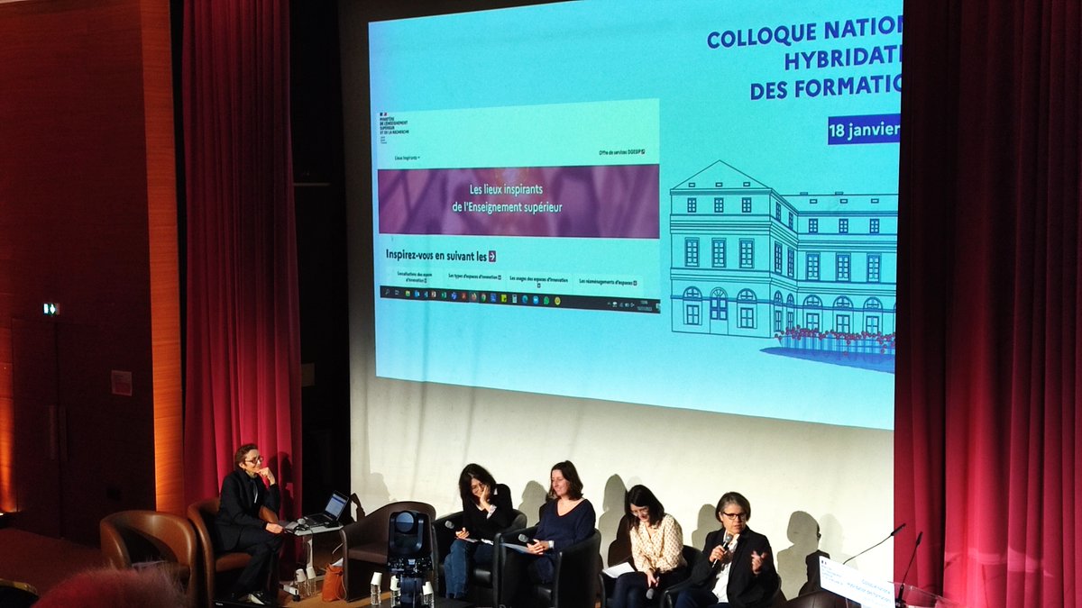 "Hybridation des formations". Une des clefs ? Accepter l'idée, la réalité que la création de contenus nécessite la collaboration de plusieurs acteurs (enseignants, étudiants, concepteurs d'espaces, ingénieurs pédagogiques, etc.) #CNHybridation2023 #PIFIDEA  <a href="/InspeCorsica/">INSPÉ / Università di Corsica</a>