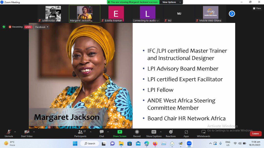 MobileWebGhana's tweet photo. We Are Live !!!
Join American Corner Agbogba and Margeret Jackson as we discuss “Job Retention Strategies” under the Get ready for work series.
Click the link to join us live!!
https://t.co/Kk349kRRMr
#jobretentions #getreadytowork https://t.co/1Gak97FMIp