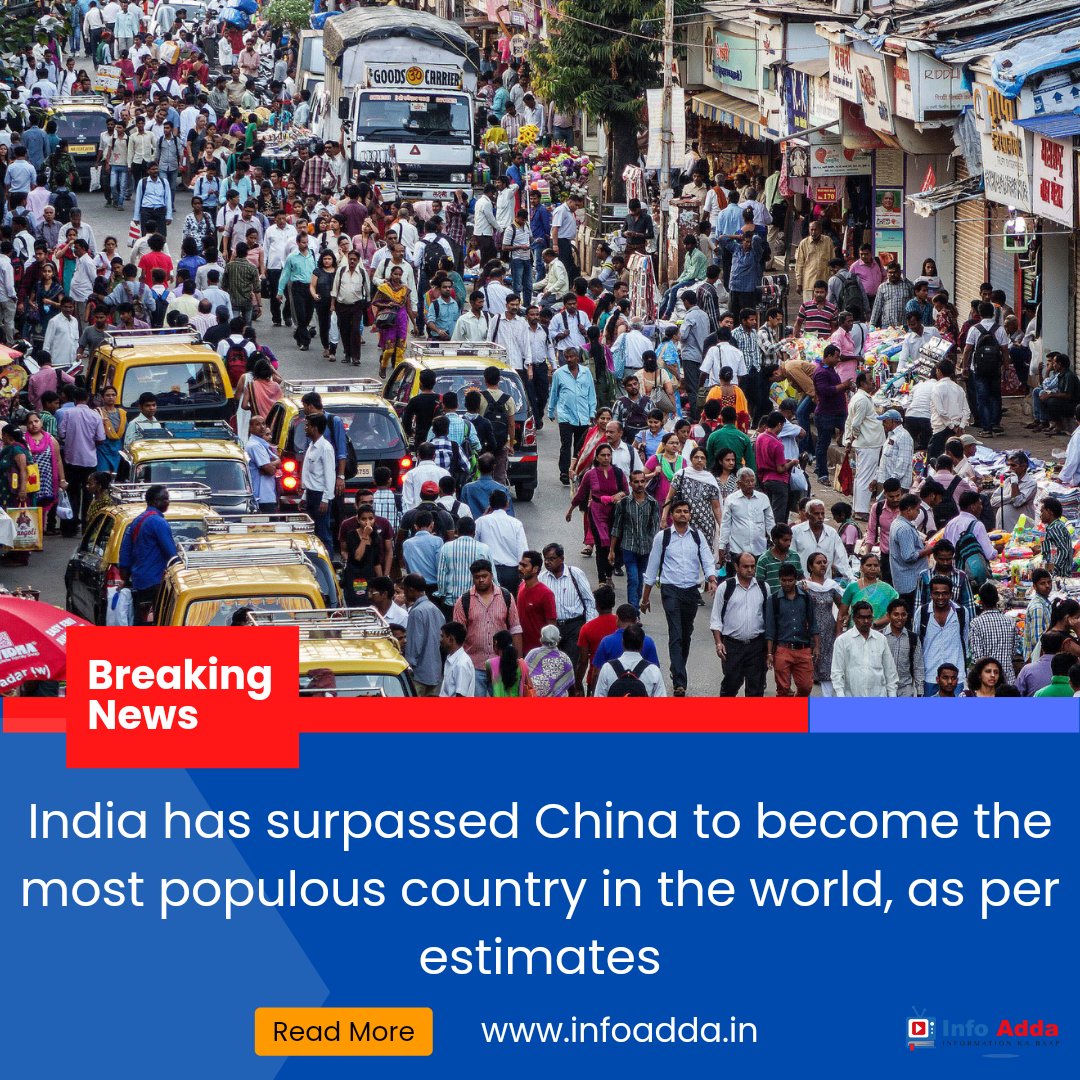 India has surpassed China to become the most populous country in the world
#India #indiavschina #indianpopulation