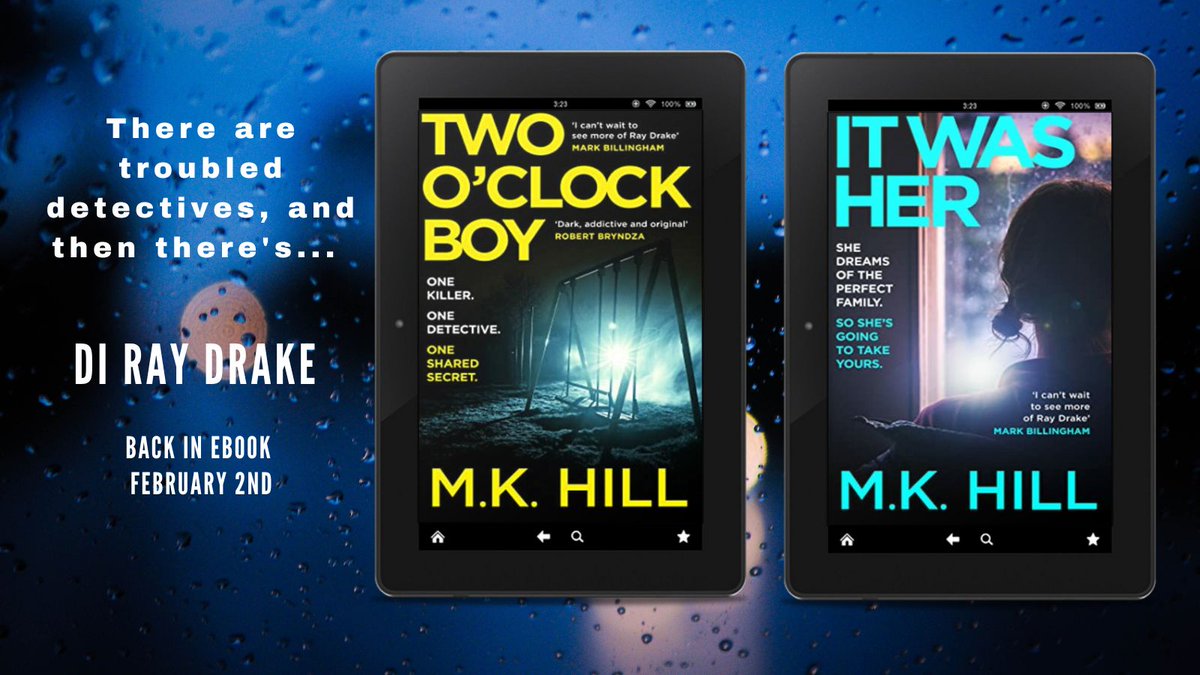 markhillwriter's tweet photo. I'm thrilled to reveal that my first two books are back in ebook very soon - and more knee-quakingly tense and anxious-making than ever! #twooclockboy #itwasher #preorder #psychthriller #Feb2 https://t.co/uRTWicPyYw