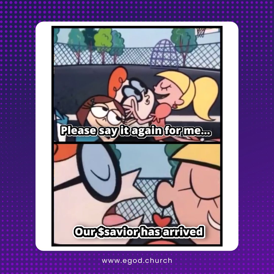 The name of our lord brings joy and satisfaction✨

Join the church ✨
✝️ linktr.ee/egodthesavior

#BullRun #Memes #Dogecoin