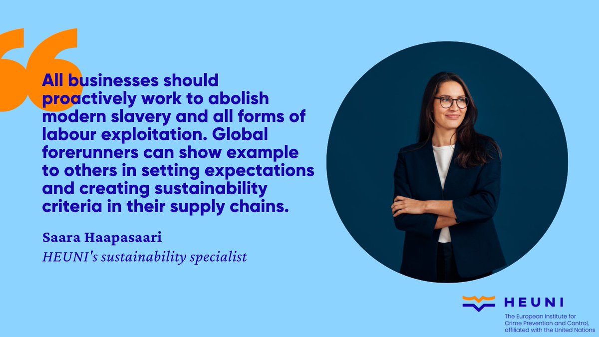 .<a href="/NesteGlobal/">Neste</a> and <a href="/NorjamaNina/">Nina Norjama</a> reflect on the ways to advance socially responsible business inlcuding collaboration with HEUNI on tackling labour exploitation and ensuring supply chains remain transparent:

journeytozerostories.neste.com/driving-respec…

#HRDD #BizHumanRights #SDGs  #DueDilligence