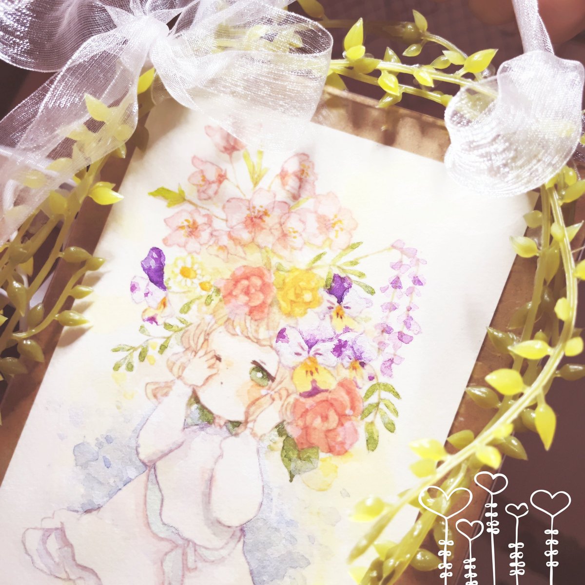 「#あなたの春を待ってる作品を見せて春ずっと待ってる 」|まめこ@笑顔の咲く展示会2023 3/29~4/3 銀座ミレージャギャラリー　今年も参加します♡のイラスト