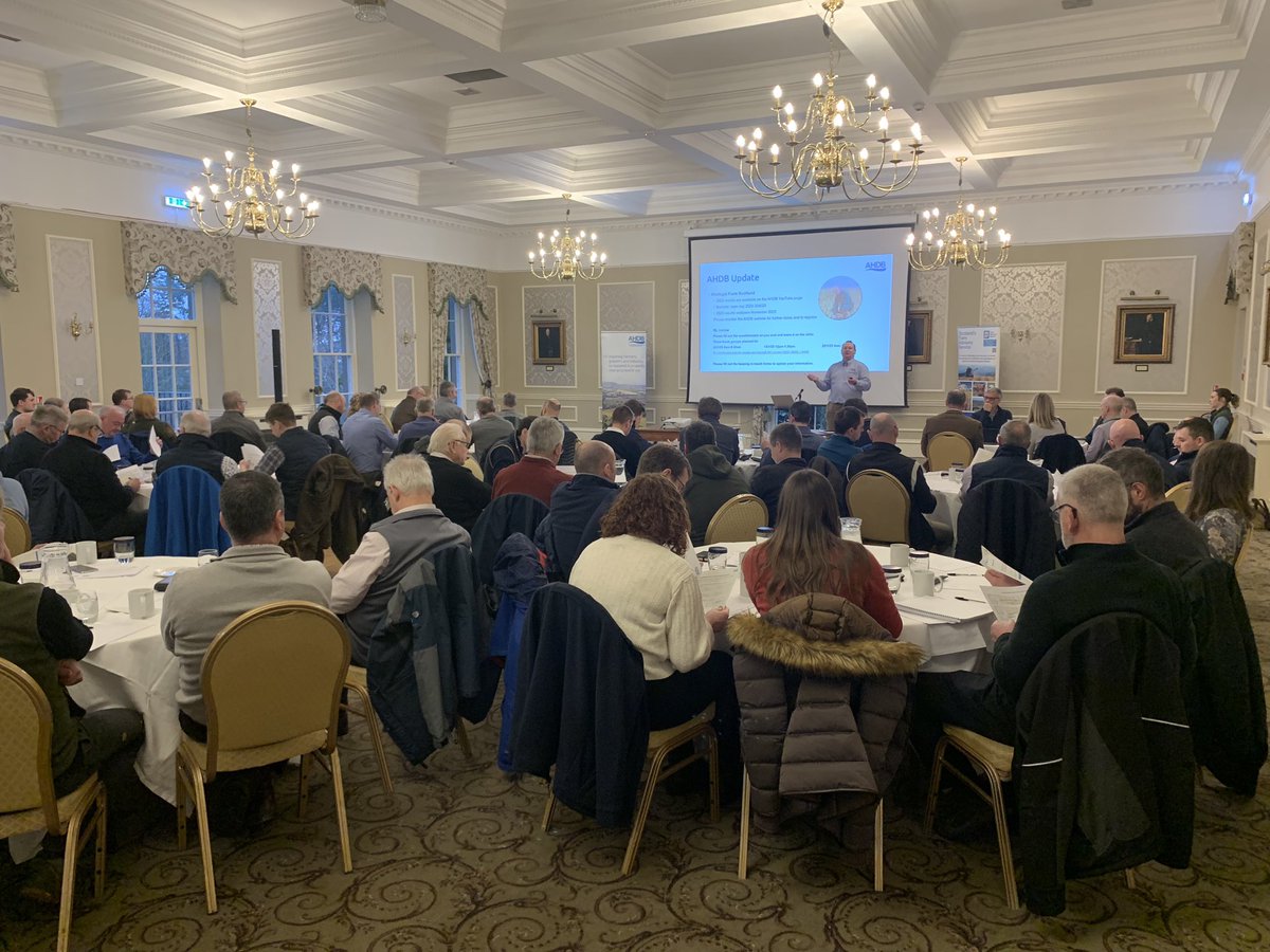 JulieAnnClark2's tweet photo. 3 of 3 Agronomy Roadshows 🌾 in Thainstone today, a snowy start hasn’t stopped our attendees! With a packed agenda we are in for a great day. I’m luckily getting to share the #farmbench story! @AHDB_Scot @AHDB_Cereals @SRUC @FASScot @ScotQualCrops https://t.co/MgewS711Am