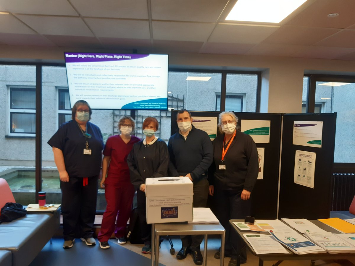 Great buzz around UHW today as the new Southeast Hip Fracture Pathway is launched Well done to the Ortho & Orthogeriatric MDT who led the initiative #traumacentreforsoutheast #timecriticalcare #MDTcare #patientfirst #improvedoutcomes @SouthEastCH @HrSswhg @HSELive @NAS_Waterford