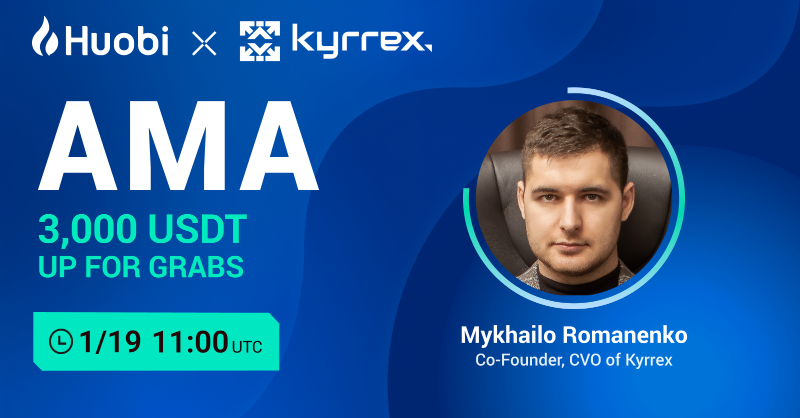 HTX_Global's tweet photo. #Huobi x Kyrrex Twitter Space AMA!

☑️ 1. Follow @HuobiGlobal @Kyrrexcom
 
☑️ 2. Retweet + Tag Friends 

☑️ 3. Join Twitter Space: https://t.co/hLTQ6iTvnT

☑️ 4. Answer quiz after event