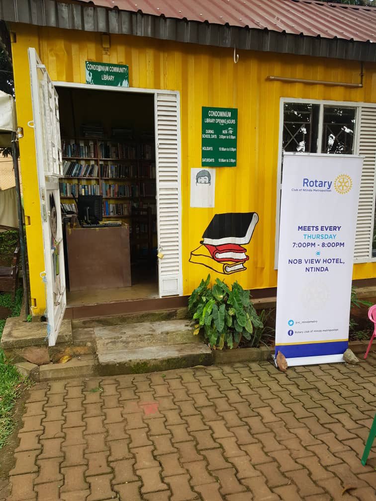 RC_Ntindametro's tweet photo. DEAR Day 1, Condominium
Community Library - Bugolobi
conducted by Rotary Club of Ntinda
Metro!! @RotaryBelep @mikesebaluken @DGKenMugisha @rotaryd9213 https://t.co/OjVyu4QhJQ