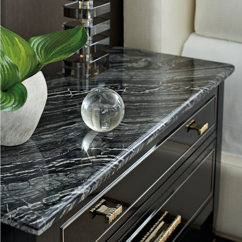 Luxdeco's tweet photo. Perfect for concealing all the practical necessities of the bedroom, the bedside table is a must. Here features the En Vogue Nightstand from Caracole, which exudes quality charisma with its timeless form and avant-garde detailing. 

#luxdeco #BedsideTableGoals #bedroomidea