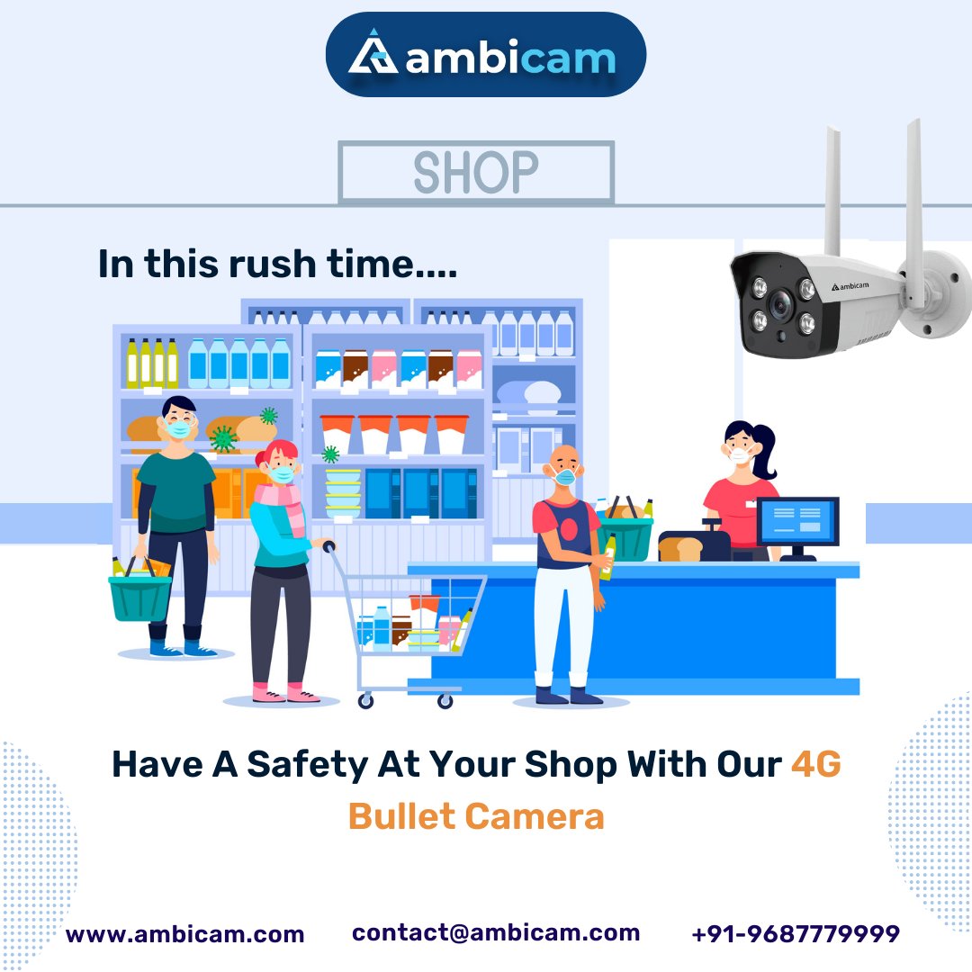 TheAmbicam's tweet photo. We get you back in every situation. Get now our 4G bullet camera, It has various features like:
- Wide-angle view
- FHD quality
- DIY setup
- East to install
👉 https://t.co/wGK6rMzlN0
#ambicam #4Gcamera #CCTVcamera #monitoring #security #cloudstorage https://t.co/qgtjI4sLmv
