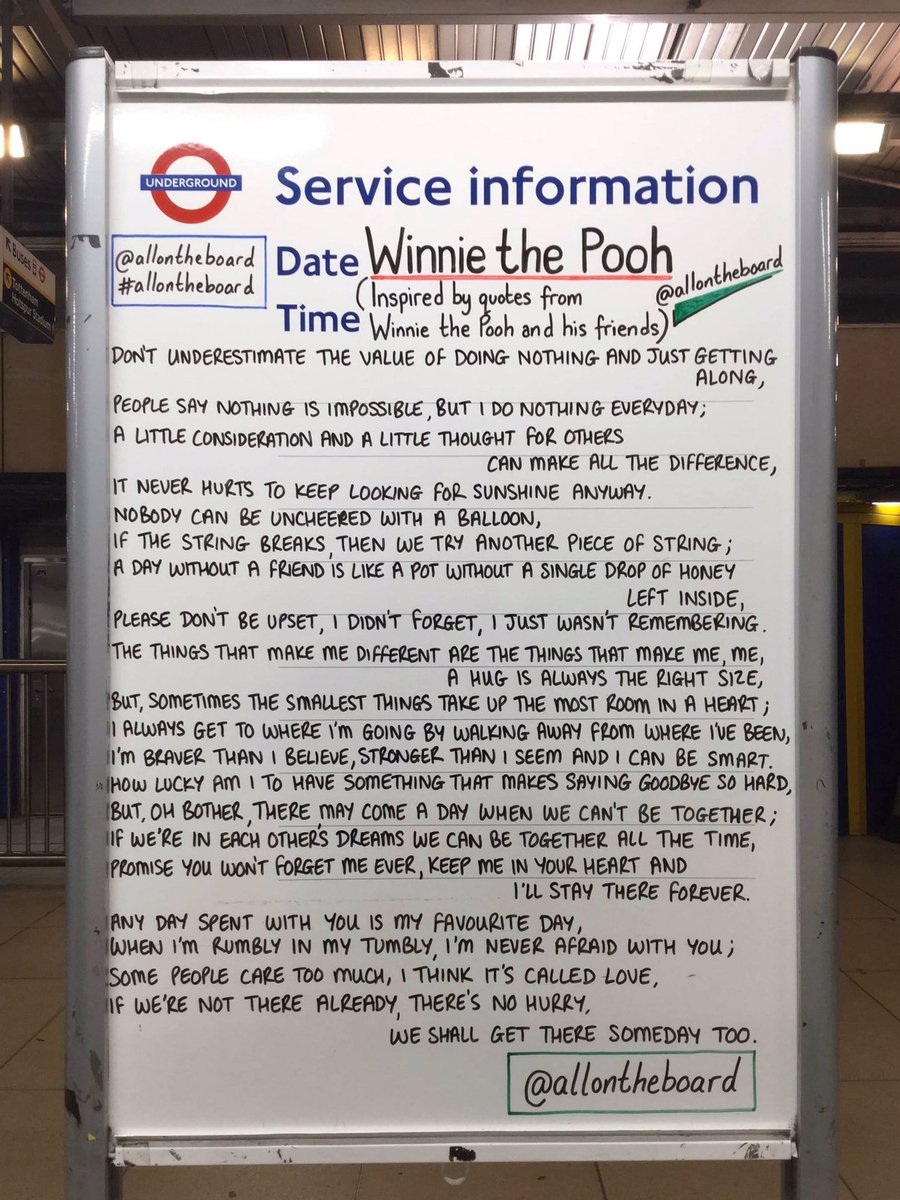 Happy Winnie The Pooh Day.
The things that make us different, are the things that make us us. 
#WinnieThePoohDay <a href="/allontheboard/">All On The Board</a>