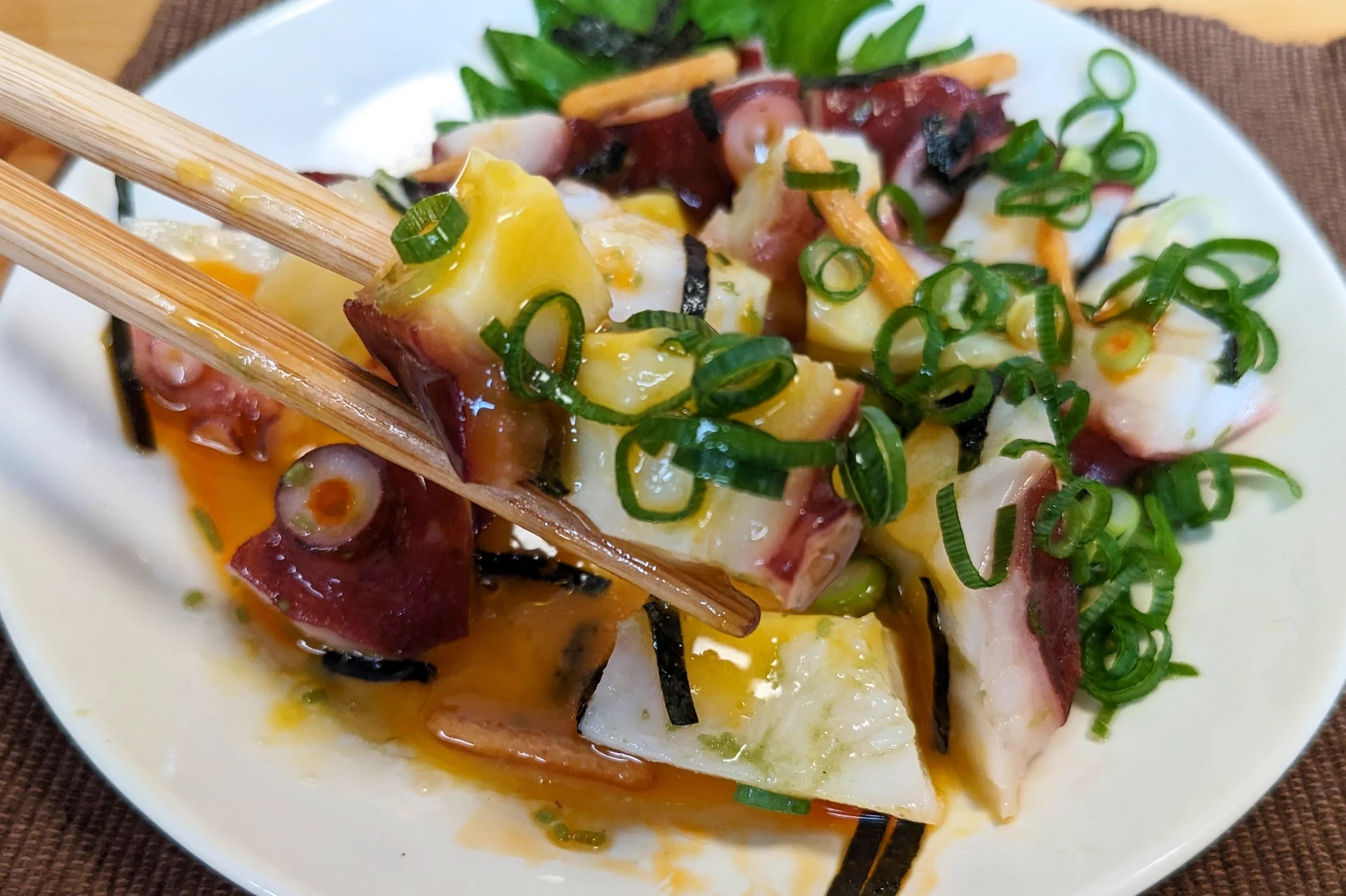 意外な組み合わせだけどすごく美味しそう！お茶漬けの素などを使った「タコ」レシピ！