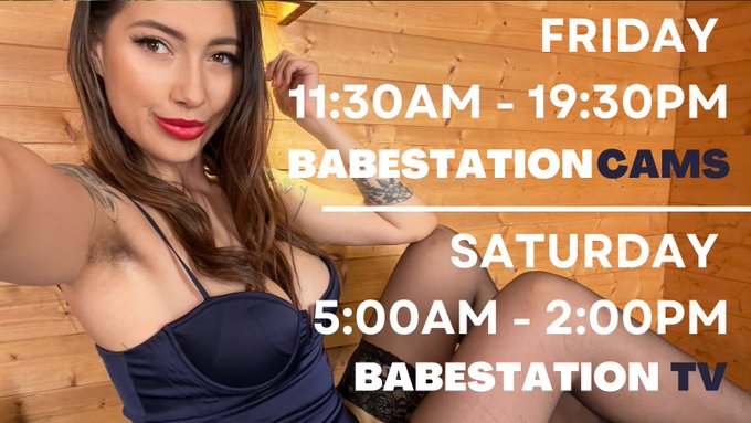 This weekends schedule at Babestation !! 💋 https://t.co/tOU5PlZgaX<a href="/tag/shoes"class="tags"><span>#shoes</span></a><a href="/tag/heels"class="tags"><span>#heels</span></a><a href="/tag/prettytoes"class="tags"><span>#prettytoes</span></a><a href="/tag/feet_worship"class="tags"><span>#feet_worship</span></a><a href="/tag/shoe"class="tags"><span>#shoe</span></a>
