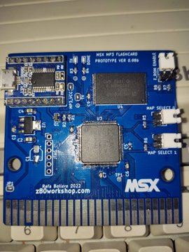 AAMSX's tweet photo. + estands: #Z80Workshop de @rafamsx Presentación de un nuevo cartucho megarom con módulo de reproducción de mp3 con 128 Megabytes de memoria para almacenar los archivos a reproducir.
https://t.co/Emn2kPvtib
Más info: https://t.co/wbNhILNq13 https://t.co/3frgWheVaN