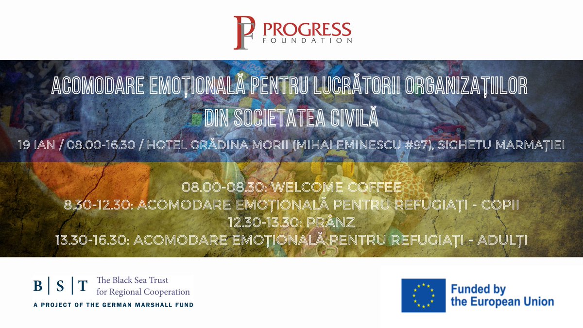 Progress Foundation wants to recognize and support those who have selflessly reached out to help Ukrainian refugees.
Their workshop on January 19th to develop skills for interacting with refugees. More details here: bit.ly/3WkCfTm
#refugeesupport #emotionalaccommodation