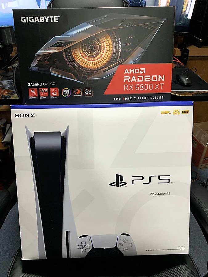 🔁 GIGABYTE RX 6800 XT
❤️ PlayStation 5
