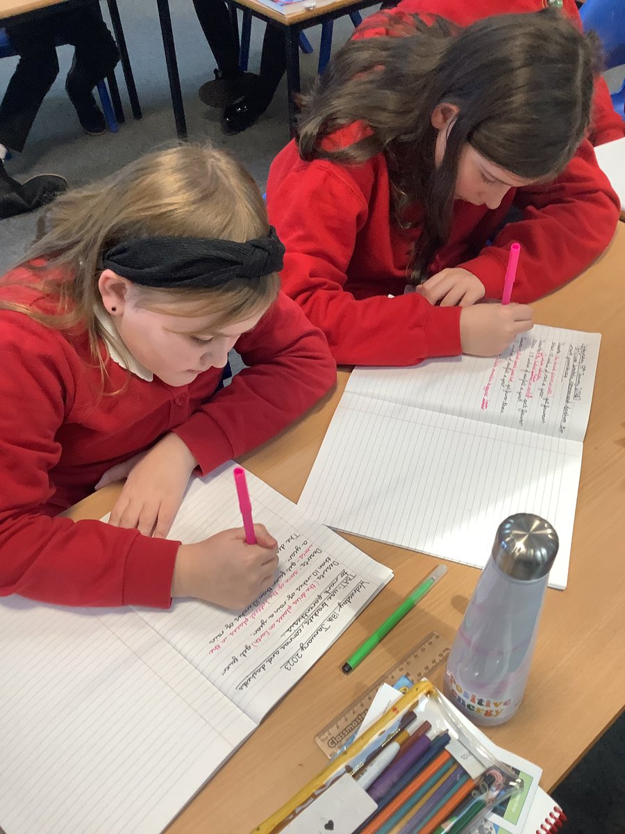 Year6OPS's tweet photo. In Y6 this morning, we are peer assessing each other’s writing. Being critical friends, we are picking out features our partners have done well and aspects they need to improve. What a fantastic bunch of budding teachers!! #English #contextualised https://t.co/c458epRLRL