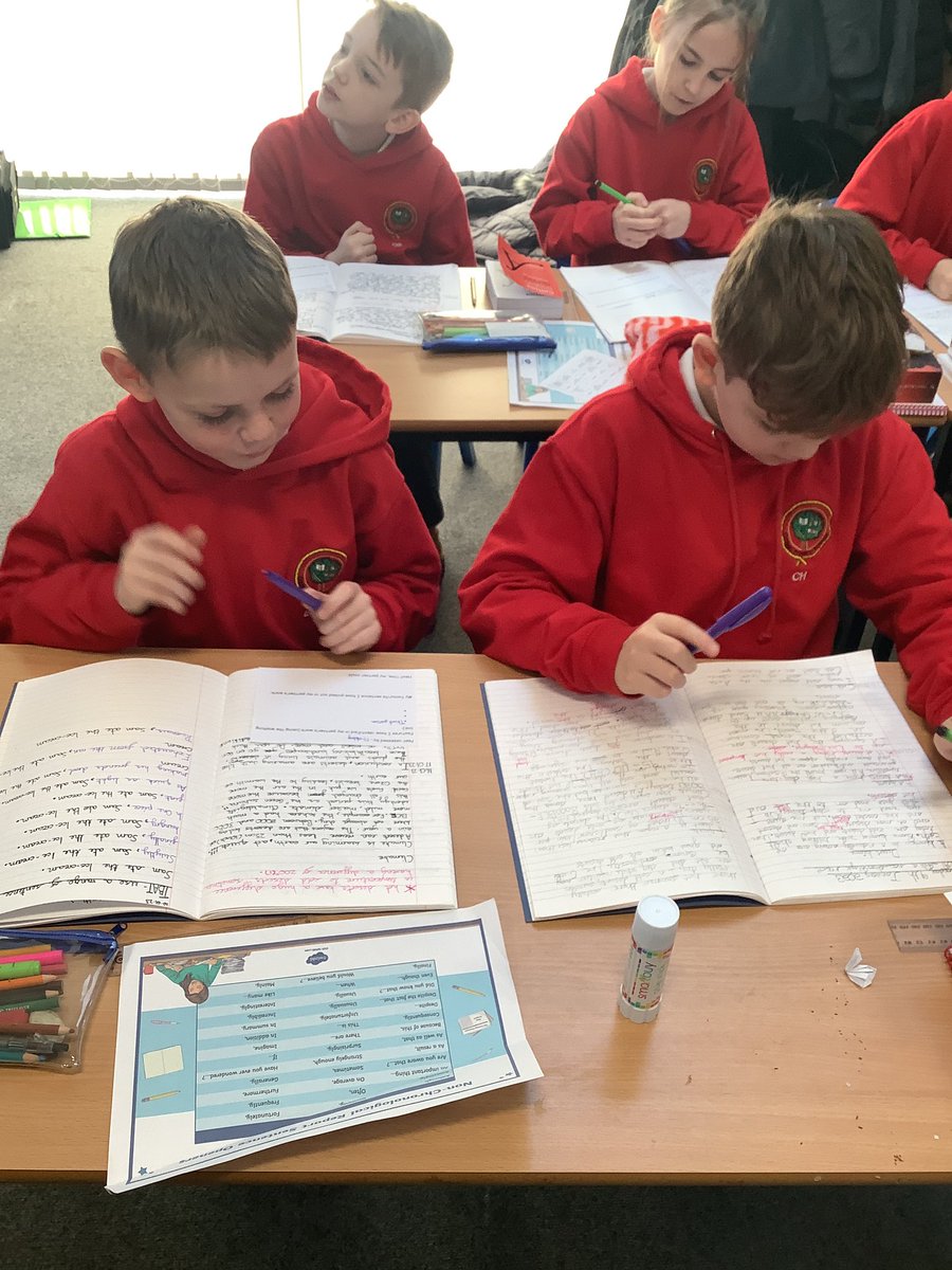 Year6OPS's tweet photo. In Y6 this morning, we are peer assessing each other’s writing. Being critical friends, we are picking out features our partners have done well and aspects they need to improve. What a fantastic bunch of budding teachers!! #English #contextualised https://t.co/c458epRLRL