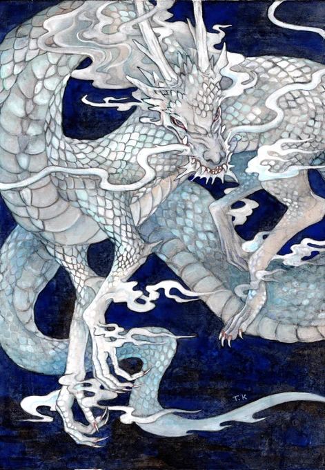 #DragonAppreciationDay龍を描くの大好き 