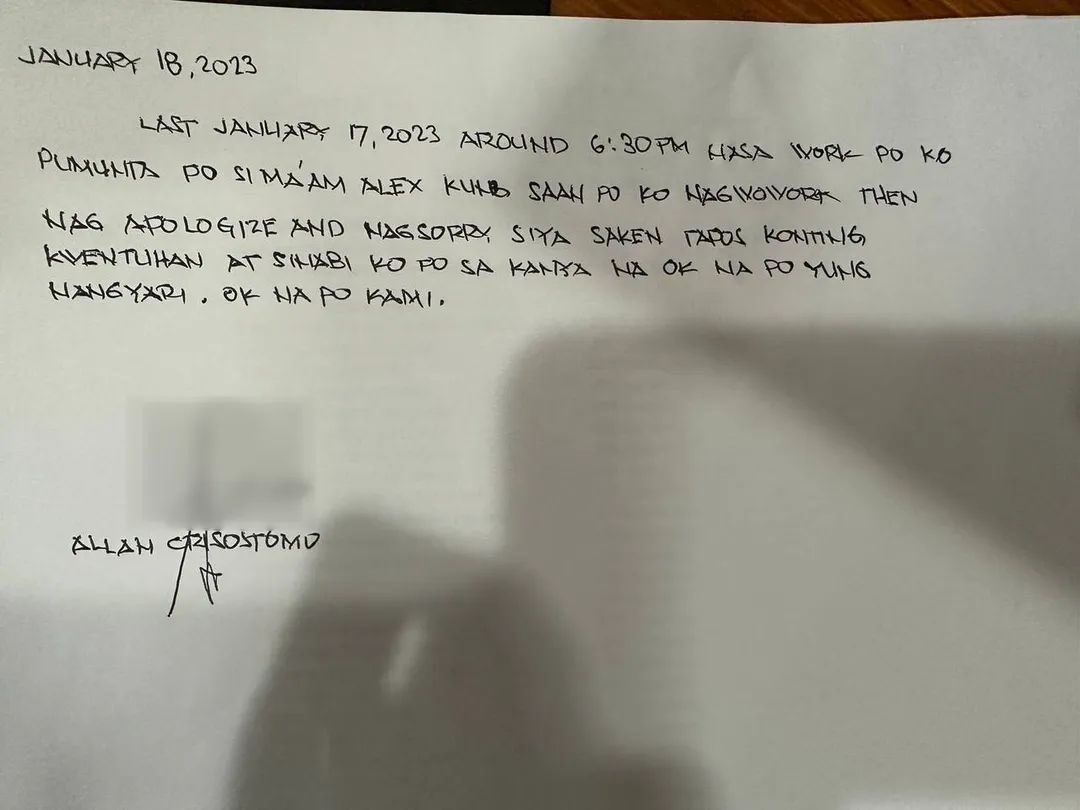 oslecjunior's tweet image. In my opinion, having him write this “absolution letter” is another indignity that woman put this man through. Is there really no limit or no bottom to her shamelessness?