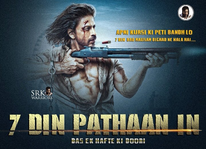 iammoiz77's tweet photo. ONE WEEK FOR PATHAAN 🔥#excited #PathaanMovie #ShahRukhKhan #moizzu https://t.co/RcE0P4uEbW