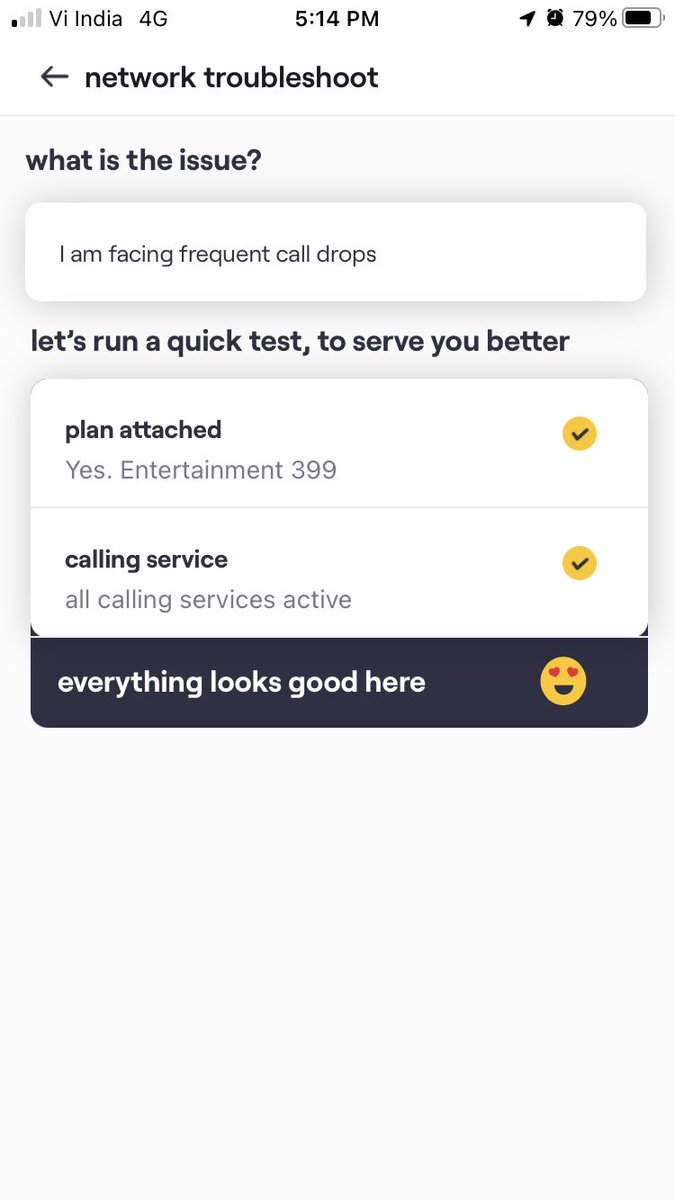 rays104's tweet photo. I am really impressed by the confidence of VI app dear ⁦@VodafoneIdeaIN⁩ ⁦@VodafoneGroup⁩ I am guessing my love and loyalty since the days of Command in Eastern India and then Hutch is coming to an end, basic call facilities are not working!! https://t.co/rliNC1BFM1