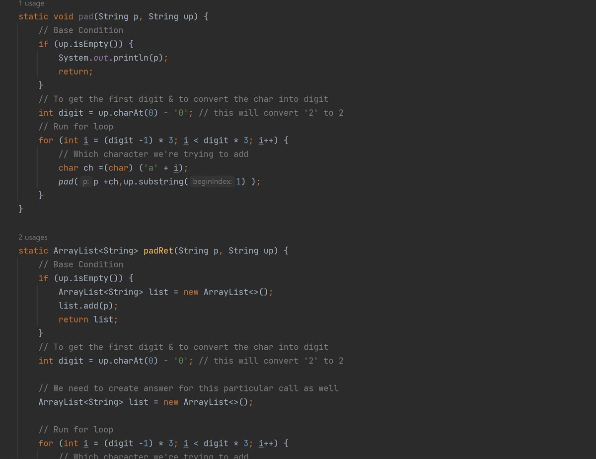 vishsigg's tweet photo. Day-27 of #100DaysOfCode
Recursion Suset etc. & Permutation + few Q's.
#100daysofcodingchallenge #100daysofcoding #DSA #dsaindecember #languages #programmers #developer #Java #code #coder #technology #Software #SoftwareDeveloper #DSA #DSAWithKunal https://t.co/cW1EJYz0bu