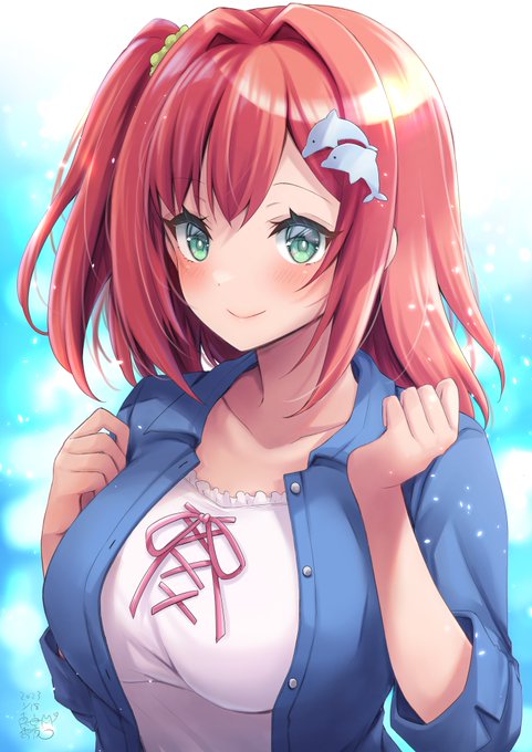 ご依頼でドルフィンウェーブの咲宮入華ちゃん描かせて頂きましたー!('ω')ノ 