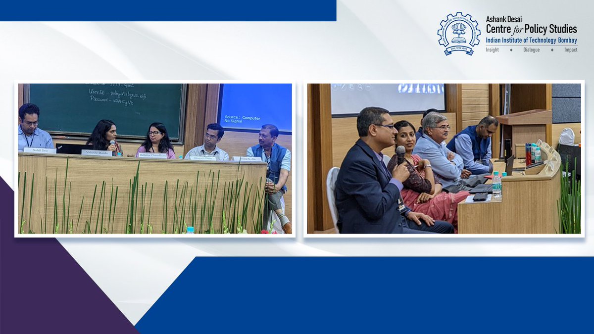 Meet the panellists of Policy Dialogue on “Gig” And Platform Economy.
#Throwback #IITbombay #PolicyDialogue #Education #SkillDevelopment #ADCPS #PolicyDiscussion #PolicyMaking #DataPrivacy #SocialSecurity