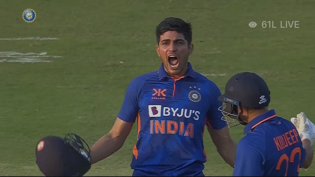 The roar from Shubman Gill after the double hundred. #INDvNZ #ShubmanGill