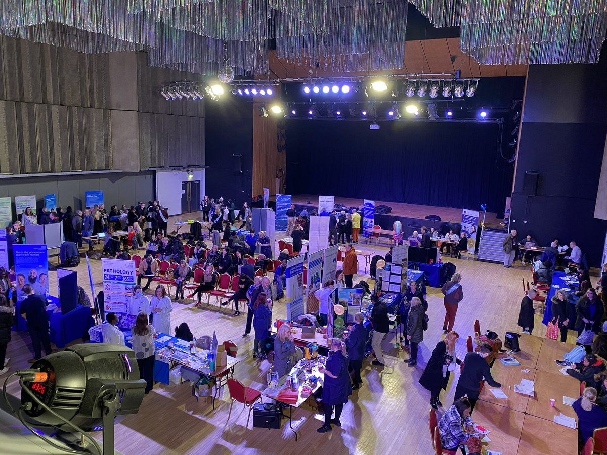 hanthornton91's tweet photo. Already a fantastic turn out for our recruitment event in Oldham today! Over 500 people expected to attend walking away with job offers in health &amp; social care #recruitgm #oldhamjobs https://t.co/8SCVoG01XD