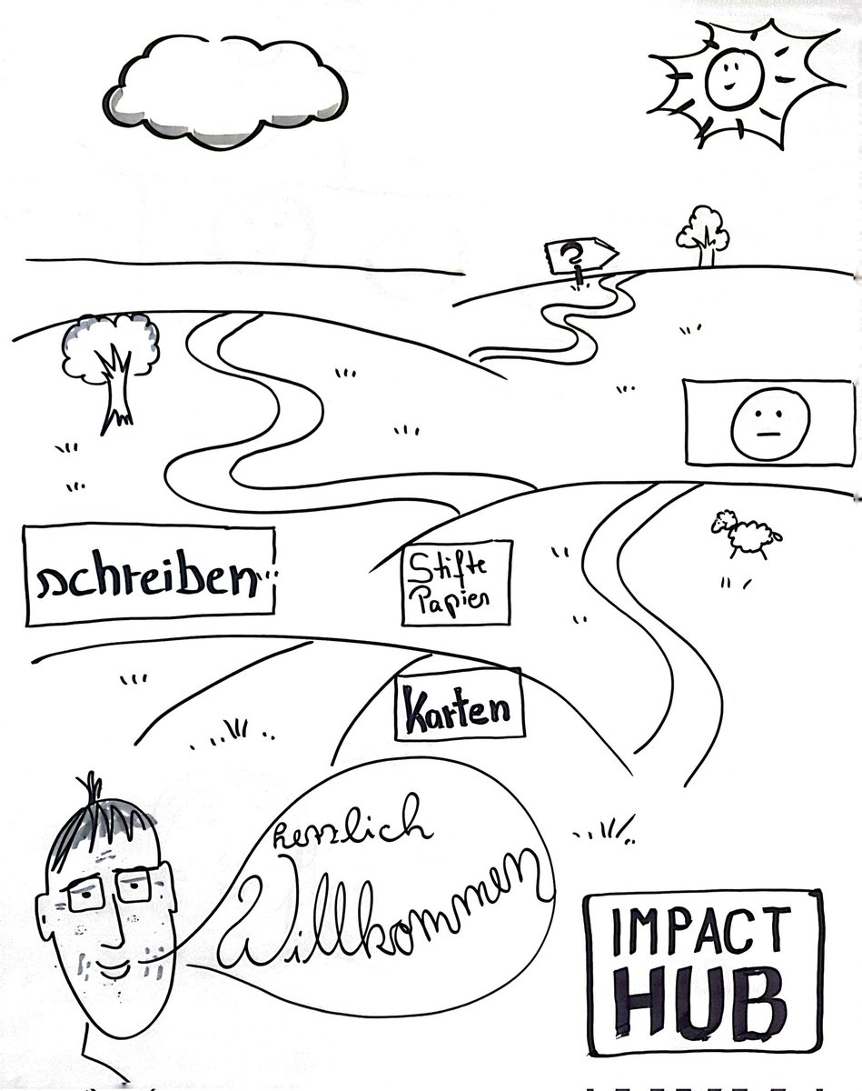 GenzBideau's tweet photo. Schöner kleiner Workshop zum #scribbeln und #Visualisieren im #impacthub gestern  :-) https://t.co/eJgcV7Ae5K