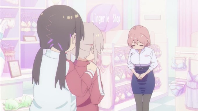 おにまい1話のランジェリーショップの店員さん、声が陶山さんでしかも演技がaiktのskyちゃんっぽくてちょっと興奮しちゃうな……… 