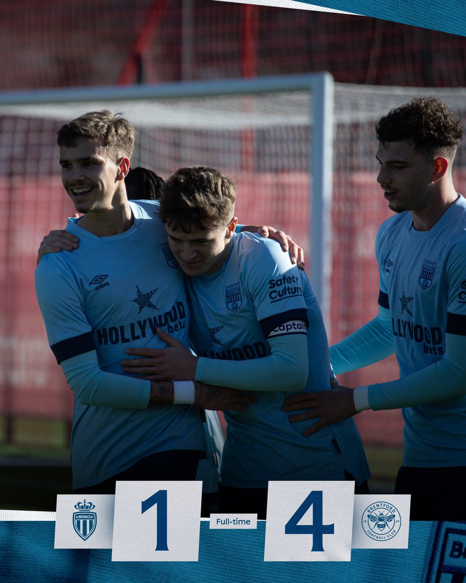⏱ FULL-TIME: A brilliant win for #BrentfordB as they claim victory with two goals from Olakigbe whilst Yarmoliuk and Trevitt also found the net 

#BrentfordFC