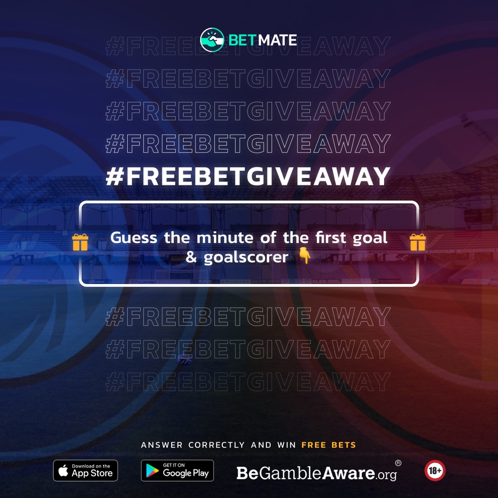 betmate_app's tweet image. 𝗙𝗥𝗘𝗘𝗕𝗘𝗧 𝗚𝗜𝗩𝗘𝗔𝗪𝗔𝗬 🎁

🦅 CRYSTAL PALACE vs MAN U 🔴

GUESS THE MINUTE OF THE FIRST GOAL &amp;amp; WHICH PLAYER WILL SCORE IT!

The closest minute WINS a £5 FREE bet
If you guess the scorer too then win a £10 FREE bet

REPLY BELOW AND RT ♻️

*MUST FOLLOW US

🔞 18+ #CRYMUN
