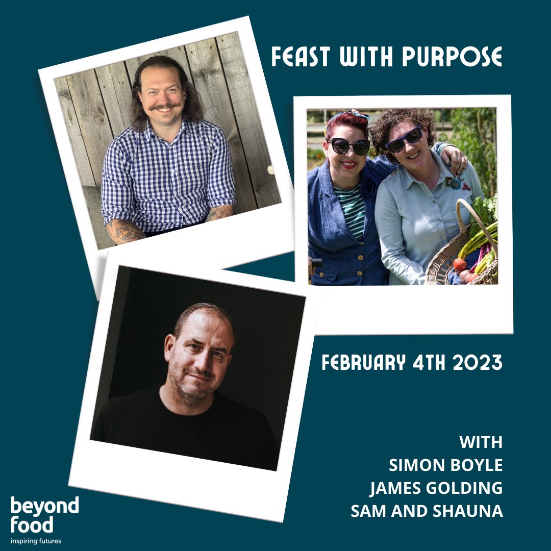 LAST TICKETS REMAINING!

Join us on February 4th our next Feast event with Simon Boyle, James Golding, and Sam &amp; Shauna.

Get your tickets quick!
beyondfood.org.uk/events/feast-w…