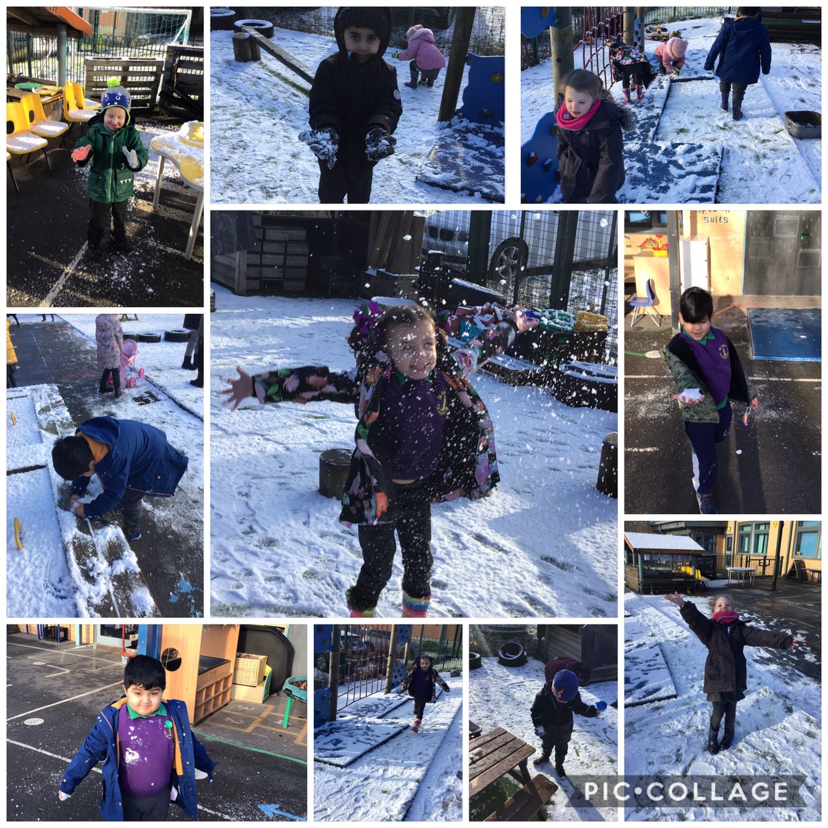 Reception loved exploring the snow that had fallen overnight. Lots of excited squeals and laughs. @stlukesbury #UTW #snowfun