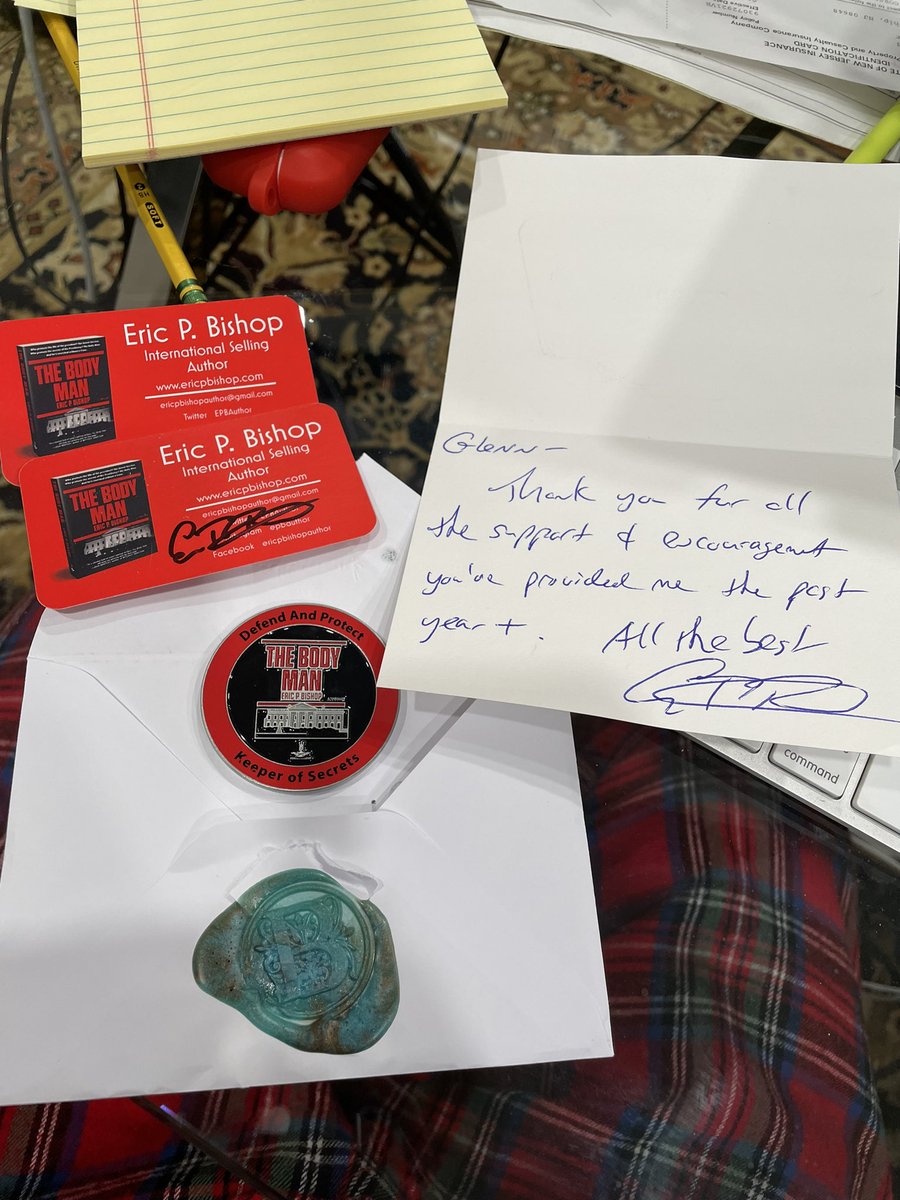 Thanks @EPBAuthor for the kind gift. Love the wax seal and the kind words. I appreciate you.