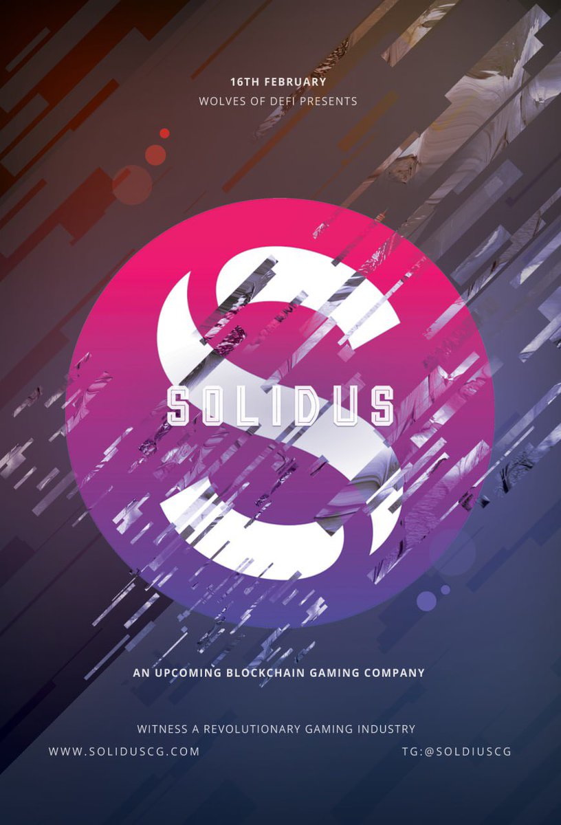 SolidusCG's tweet image. We have our date for launch fixed. 16th February we will launch. This is 90% sure😍